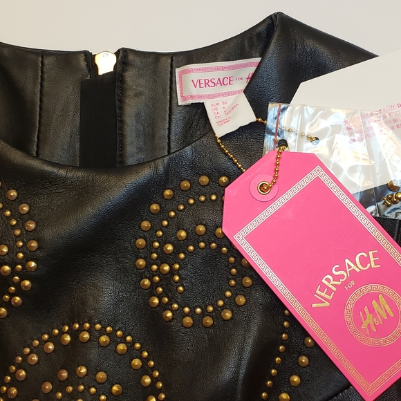 Versace for H&M leather dress - Picture 4 of 7